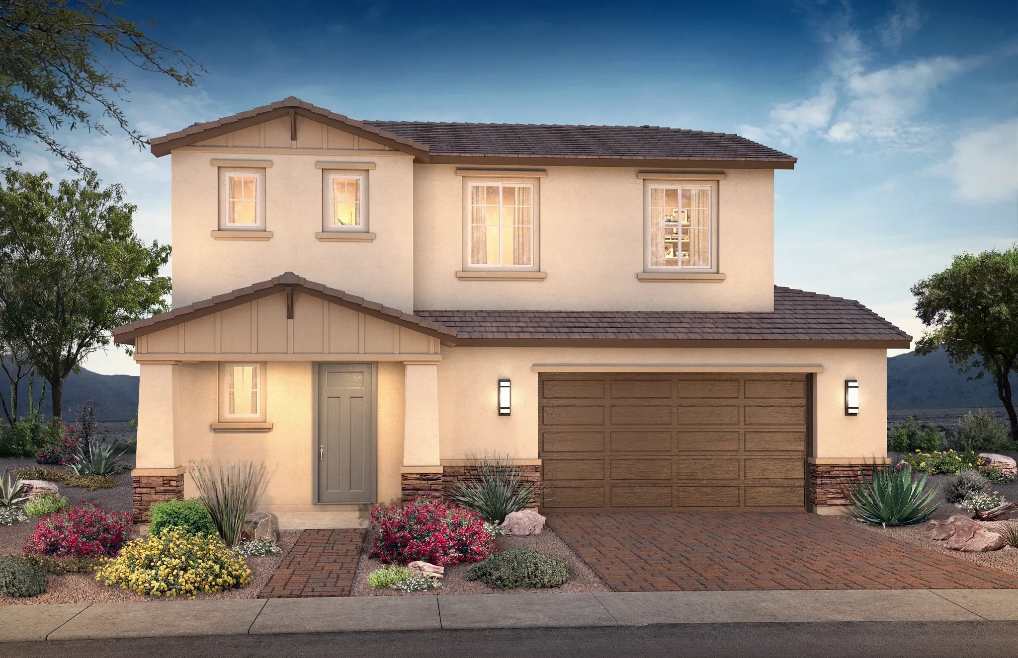 Plan 3523 Exterior C: Craftsman