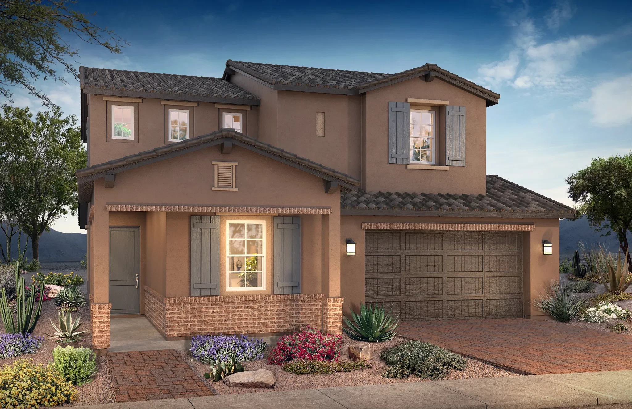Plan 3522 Exterior B: Ranch