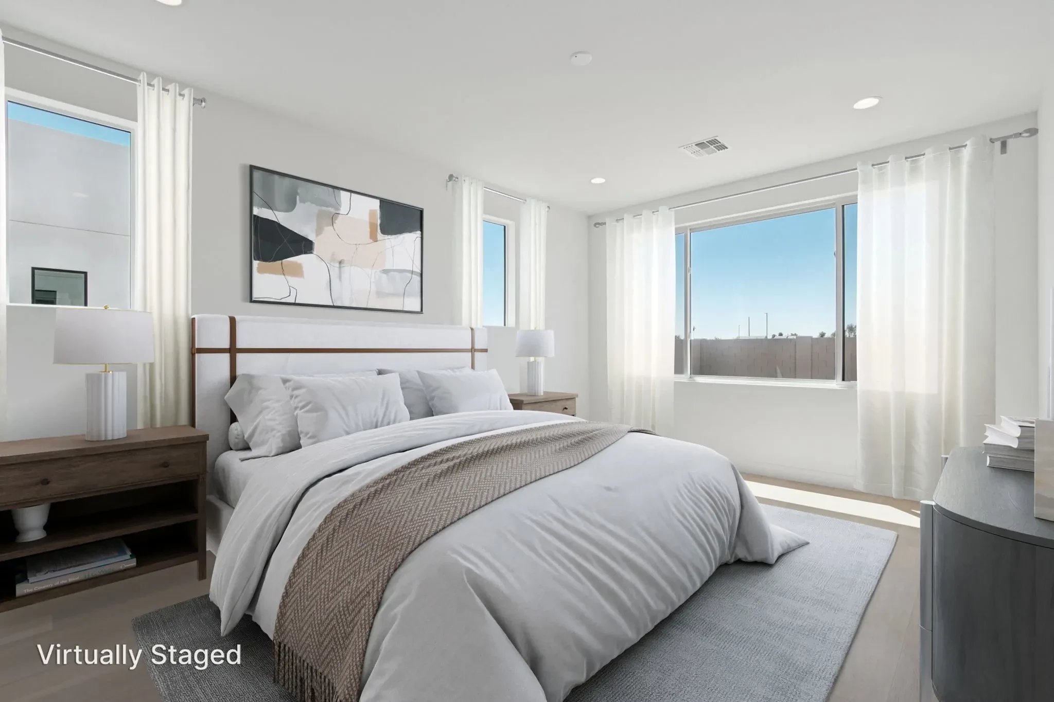 Primary Bedroom Virtually Staged