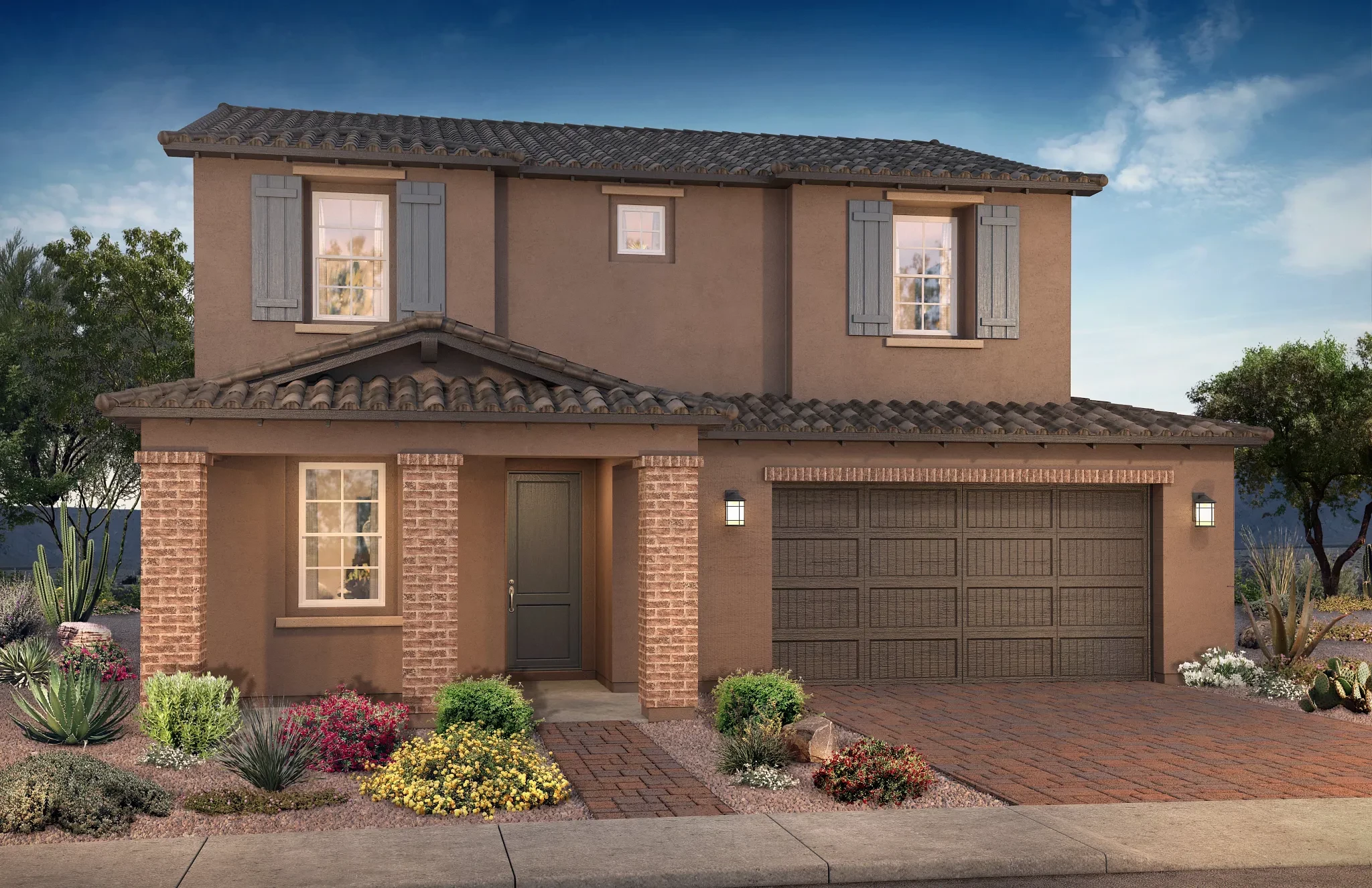 Plan 3524 Exterior B: Ranch