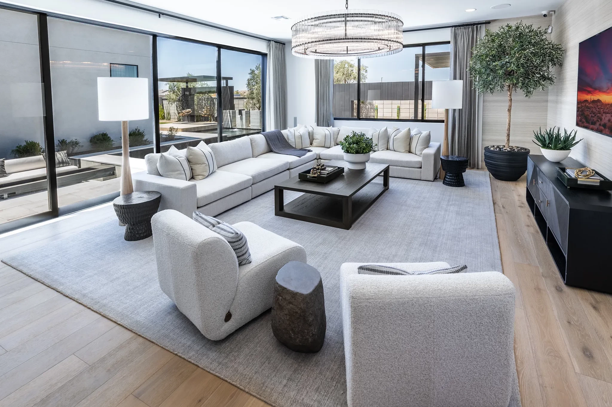 Plan 6004 Model Living Room