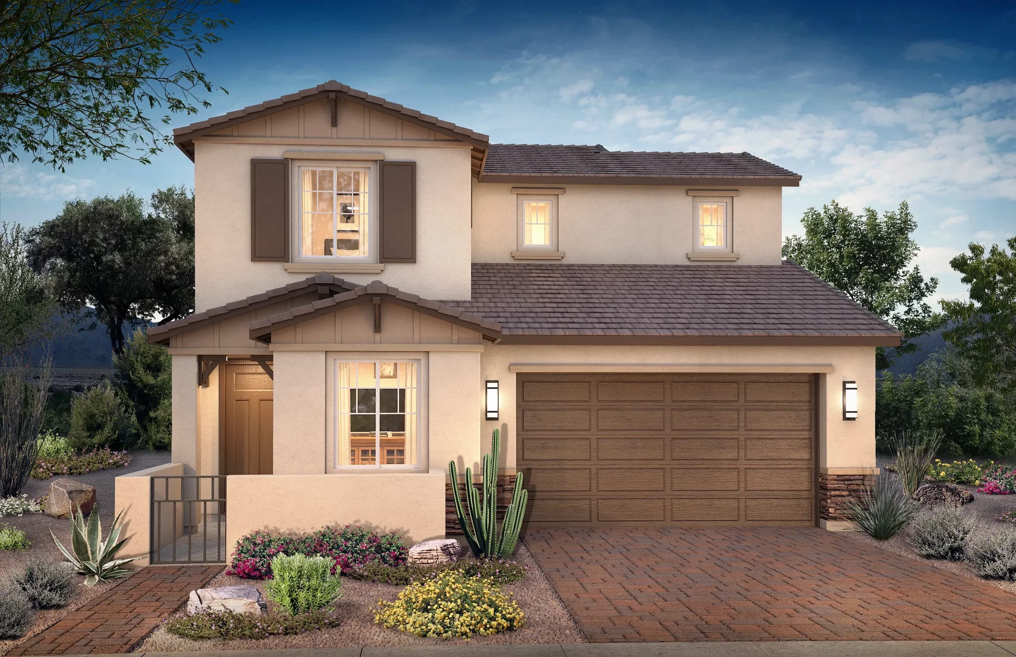 Plan 3521 Exterior C: Craftsman